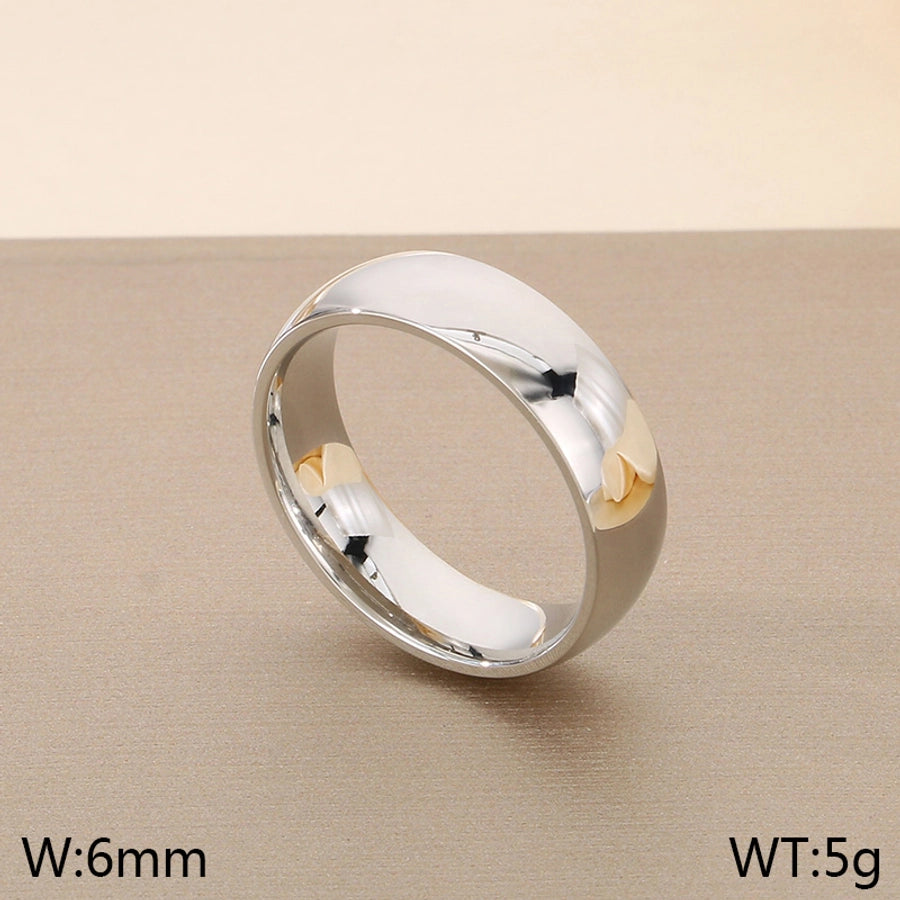 Jewelry Vintage Style Geometric 304 Stainless Steel 18K Gold Plated Rings