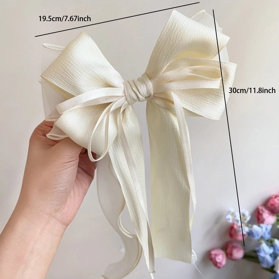 Women's Elegant Simple Style Streetwear Bow Knot Alloy Fabric Hair Clip