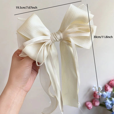 Women's Elegant Simple Style Streetwear Bow Knot Alloy Fabric Hair Clip