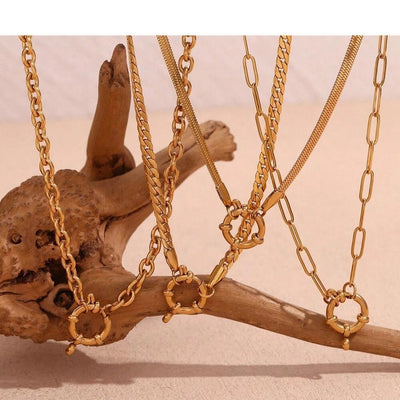 Jewelry Lady Geometric 306 Stainless Steel Plating Necklace