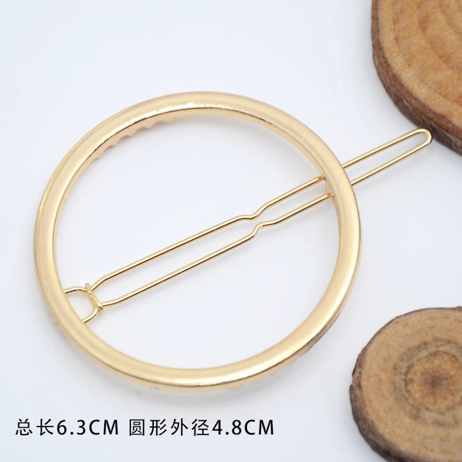 fashion geometric metal plating hair clip