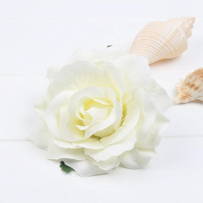 bohemian plaid flower cloth hair clip 1 piece