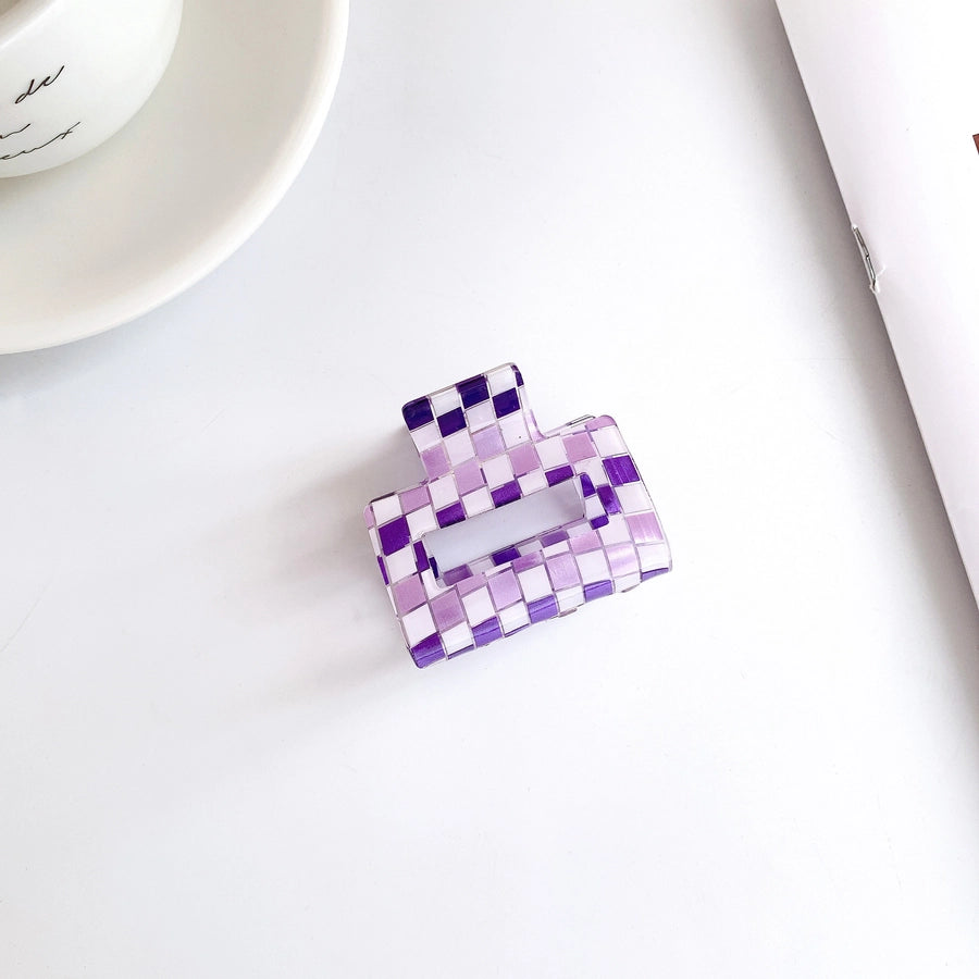 Women's Retro Color Block Acetic acid sheets Hair Claws