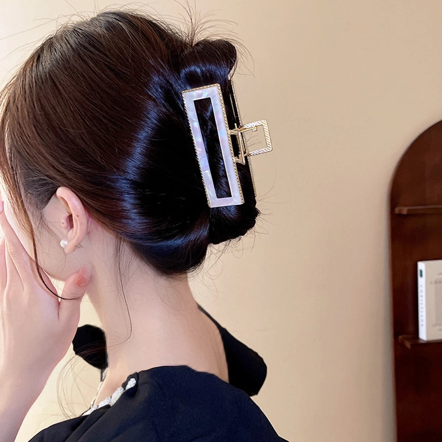 fashion gradient color arylic copper plating hair claws 1 piece