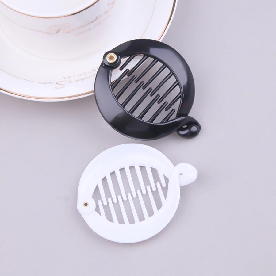 Factory direct  dedicated to simple solid color small round clip banana clip plastic fish clip