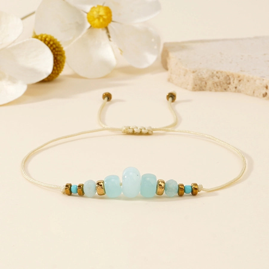 Casual Simple Style Streetwear Geometric natural stone Bracelets In Bulk