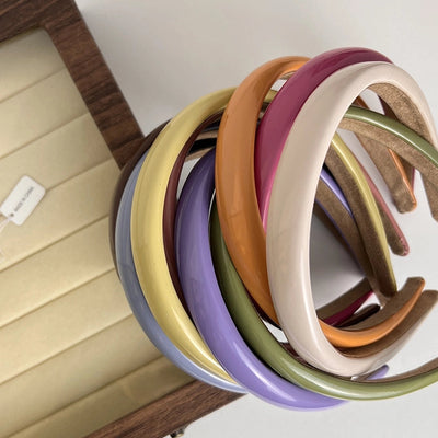 fashion solid color plastic hair band