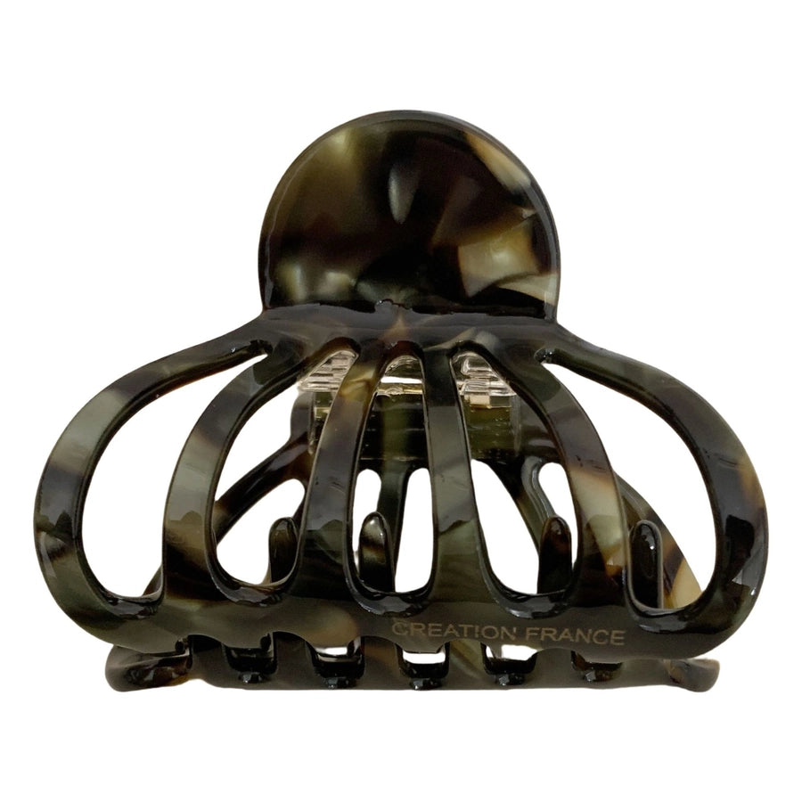 Women's Casual Simple Style Marble Shell Acetic acid sheets Hollow Out Hair Claws