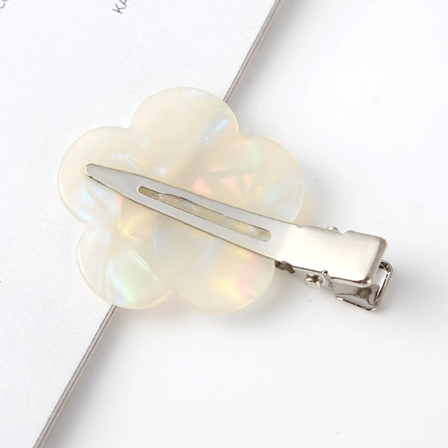 fashion ditsy floral arylic stoving varnish hair clip 1 piece