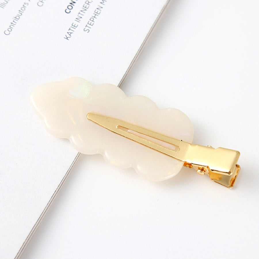 fashion ditsy floral arylic stoving varnish hair clip 1 piece