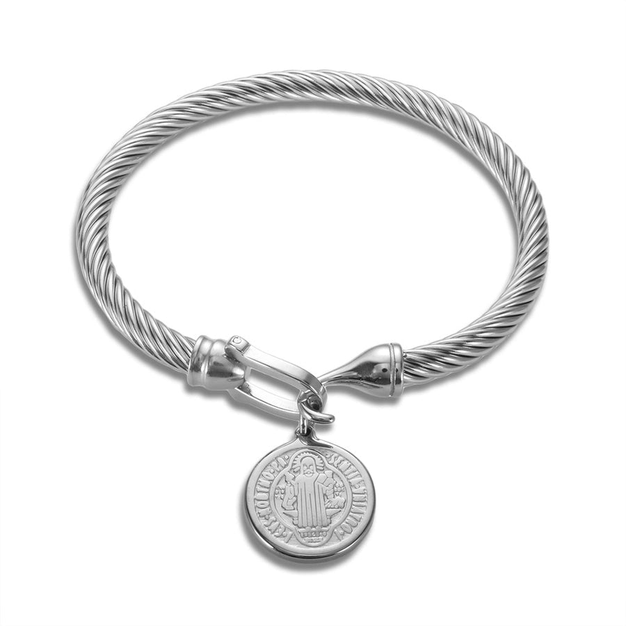 Marine Style Starfish Heart Shape Shell Titanium Steel Bangle In Bulk