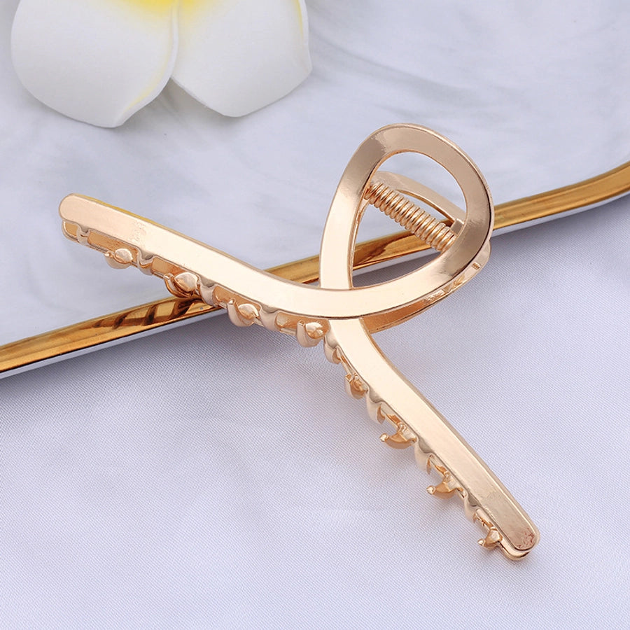 Women's net red hair clip large plate alloy grip women's back head butterfly shark clip hairpin