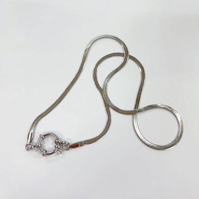 Jewelry Casual Basic Commute Solid Color 304 Stainless Steel 18K Gold Plated Pendant Necklace