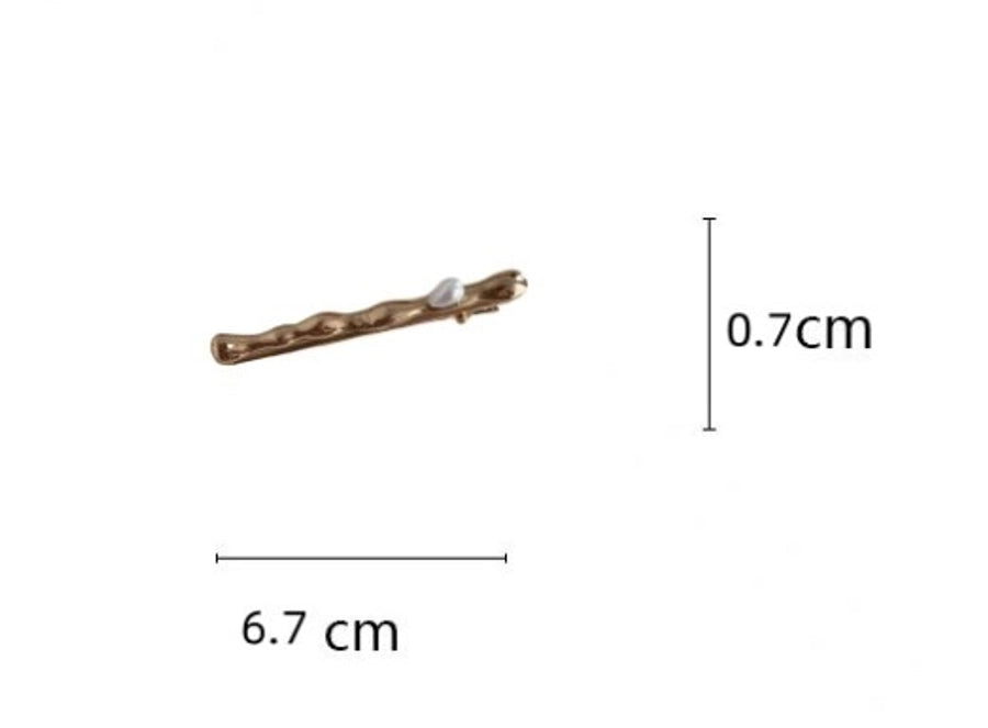 Women's Simple Style Classic Style Solid Color Alloy Inlay Pearl Hair Clip