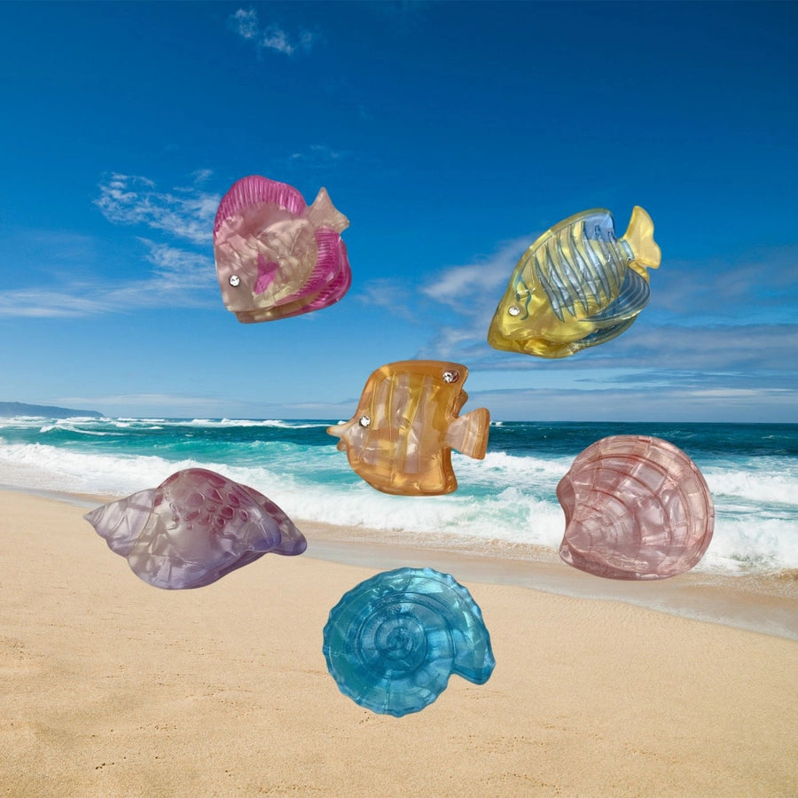 Conch Shell Hairpin Holiday Style Cute Small Hair Grab Japanese and Korean Small Exquisite Acrylic Side Clip Marine Hair Accessories