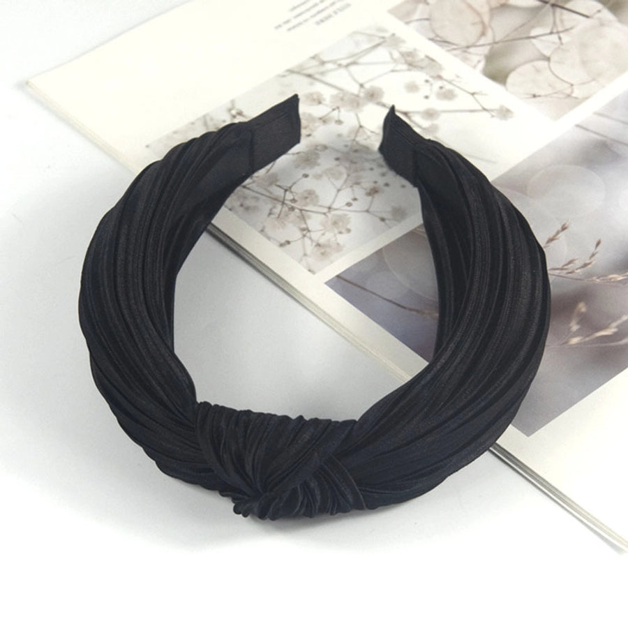 fashion solid color cloth handmade hair band 1 piece