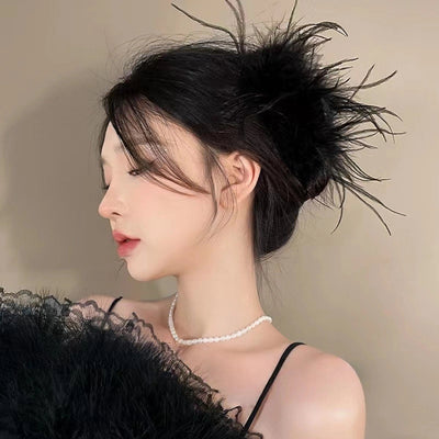 vintage style bow knot alloy cloth hair claws