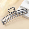 women's simple style geometric metal plating hair claws