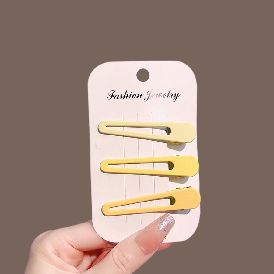 retro geometric metal stoving varnish hair clip