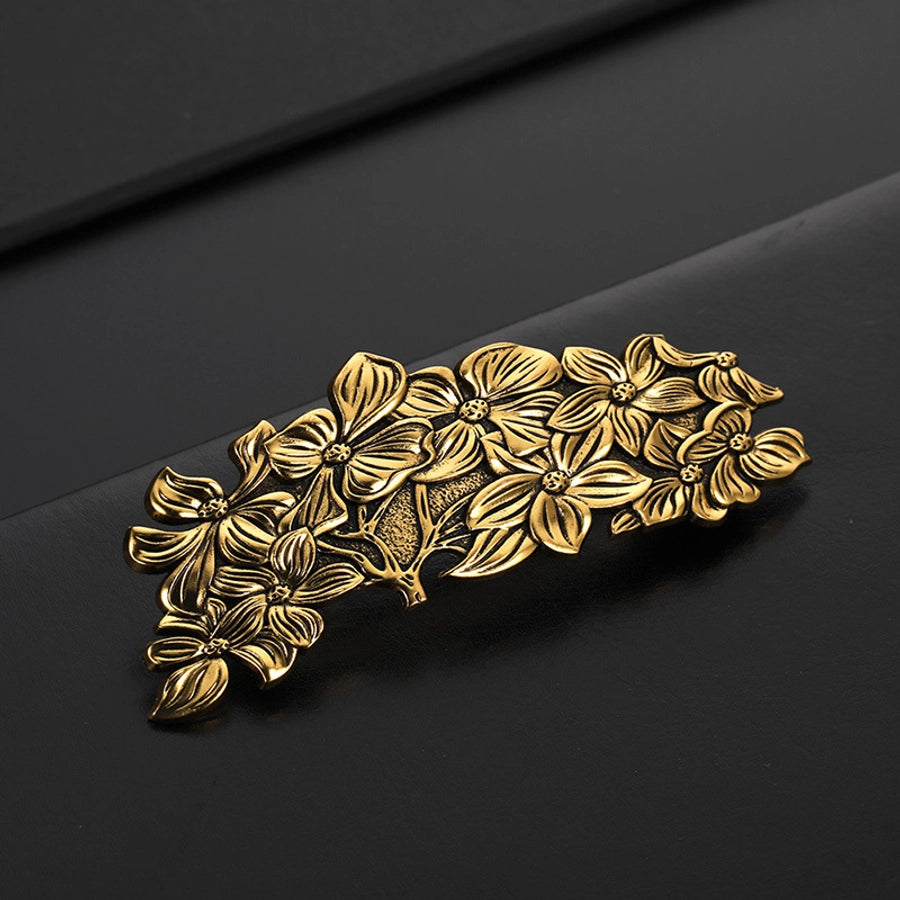 Women's Vintage Style Floral Alloy Plating Hair Clip
