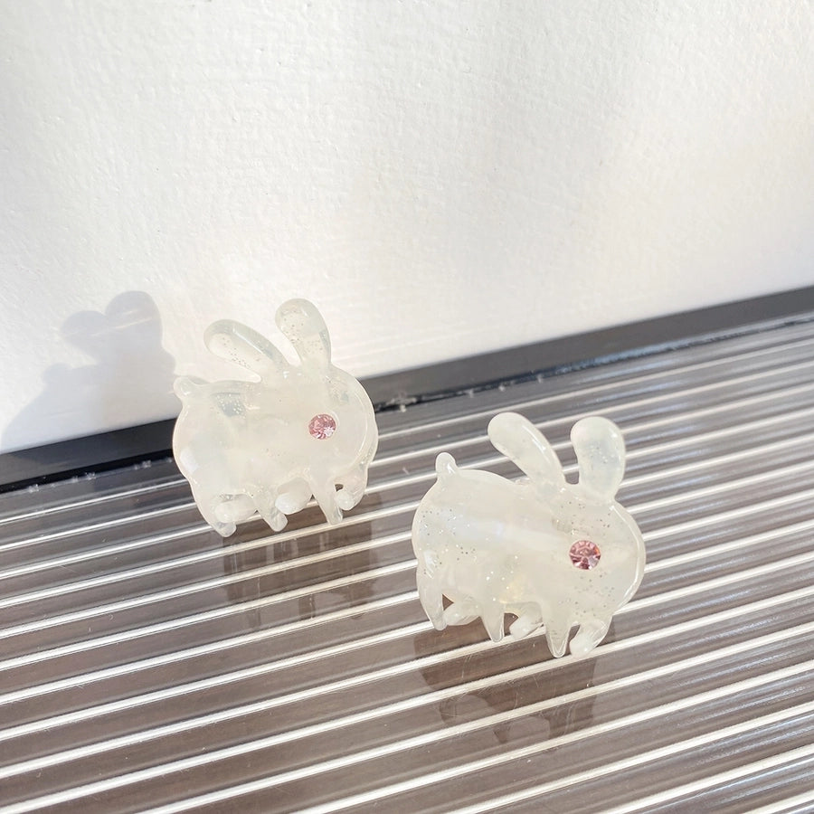 Beautiful Mini Acetate Rabbit Grip Stylish Graceful Simple High Sense All-Matching Elegant Hair Clips Hair Accessories Headwear for Women