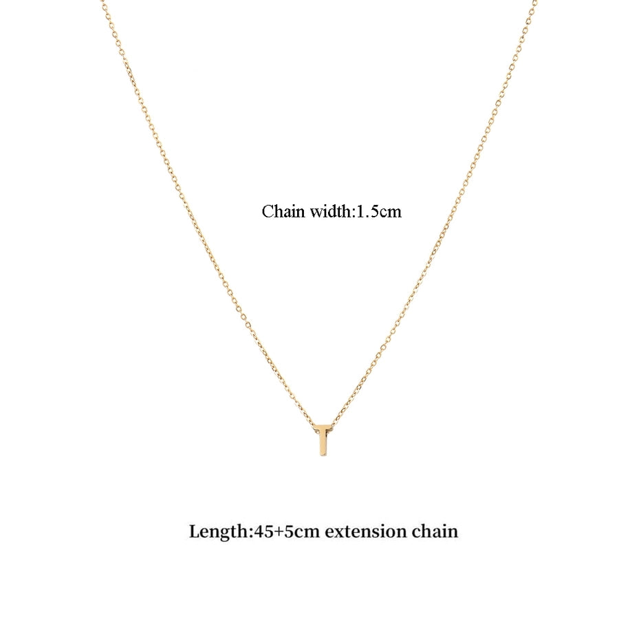 Jewelry Casual Classic Style Letter 201 Stainless Steel 304 Stainless Steel Pendant Necklace
