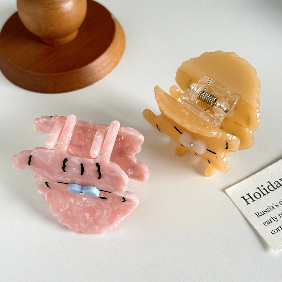 Women's Basic Simple Style Dog Acetic acid sheets Hair Claws