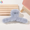 japanese style solid color plastic handmade hair claws 1 piece