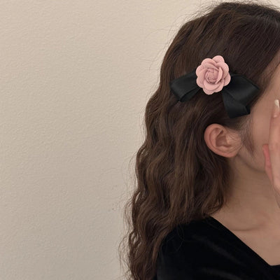 Women's Sweet Bow Knot Cloth Hair Clip