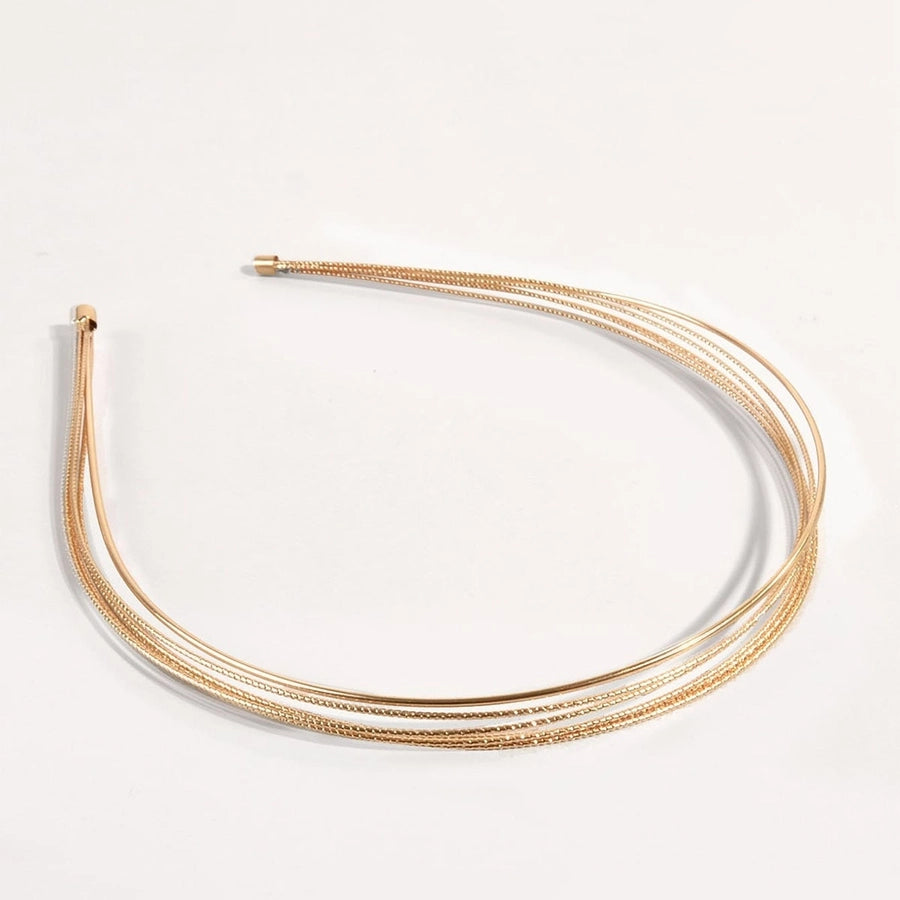 Women's Simple Style Solid Color Alloy Hair Band