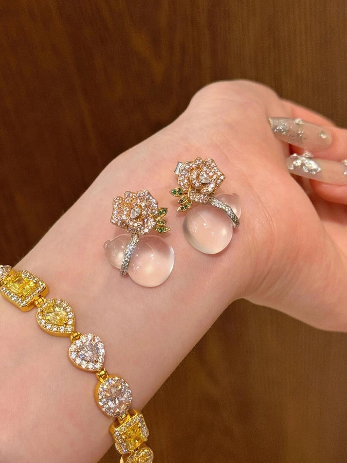 925 Sterling Silver Plating Flowers Plant Flowers