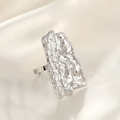 Jewelry Simple Style Commute Geometric 304 Stainless Steel Plating Open Rings