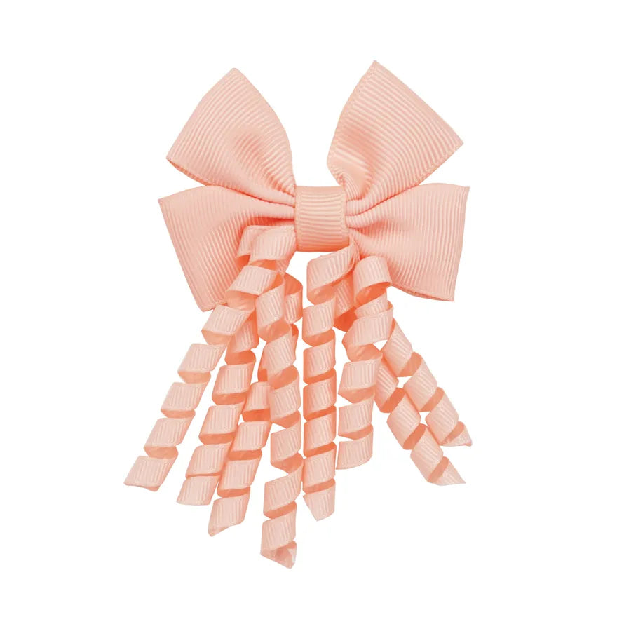 Children's Headwear Hair Accessories  Christmas Festival Roll Tassel Candy Color Bow Hairpin 3421