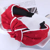 simple style solid color cloth patchwork hair band