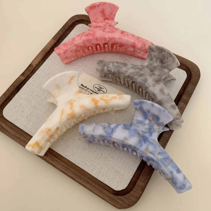 Women's Simple Style Commute Solid Color Arylic Hair Claws