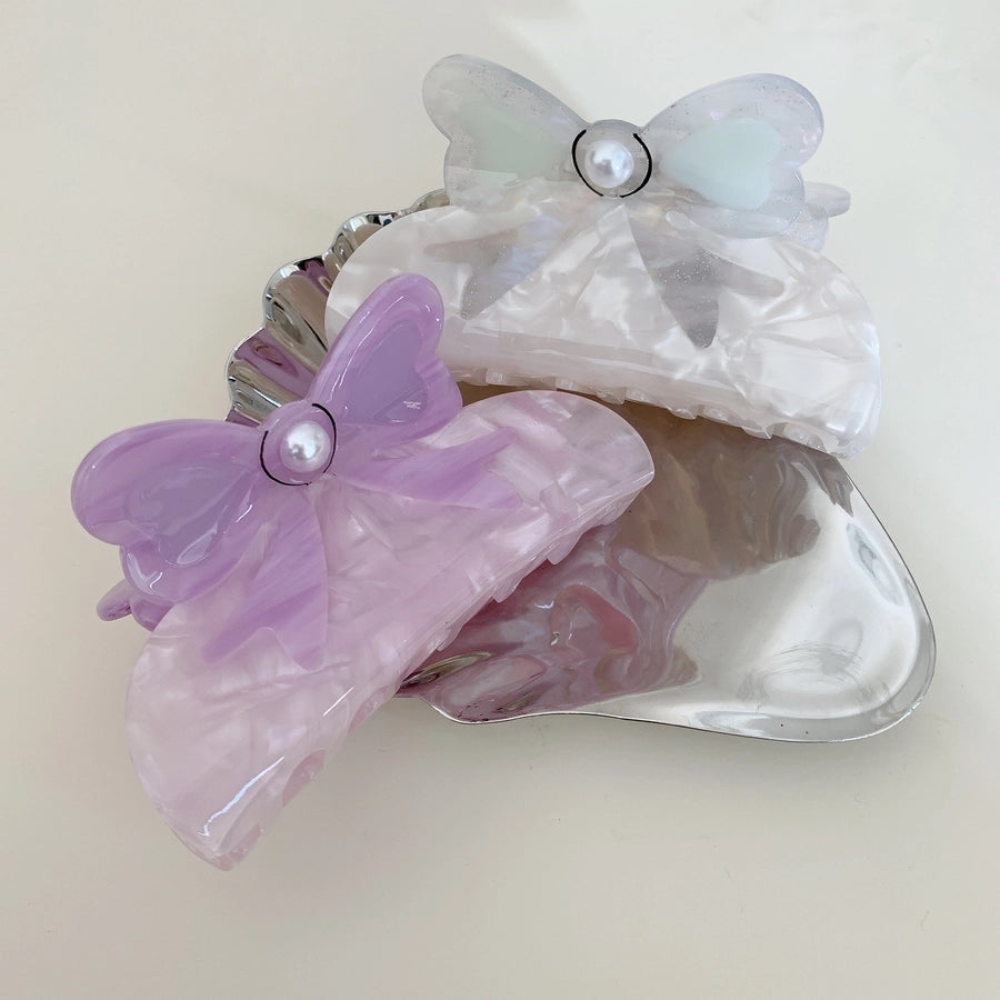 Women's Elegant Cute Luxurious Bow Knot Acetic acid sheets Hair Claws