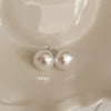 Bright Pearl silver stud earrings  new fashion mosquito coil ear clip commuter good quality earrings Korean temperament online celebrity