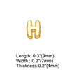 Wholesale Jewelry Basic Simple Style letter Copper 18K Gold Plated