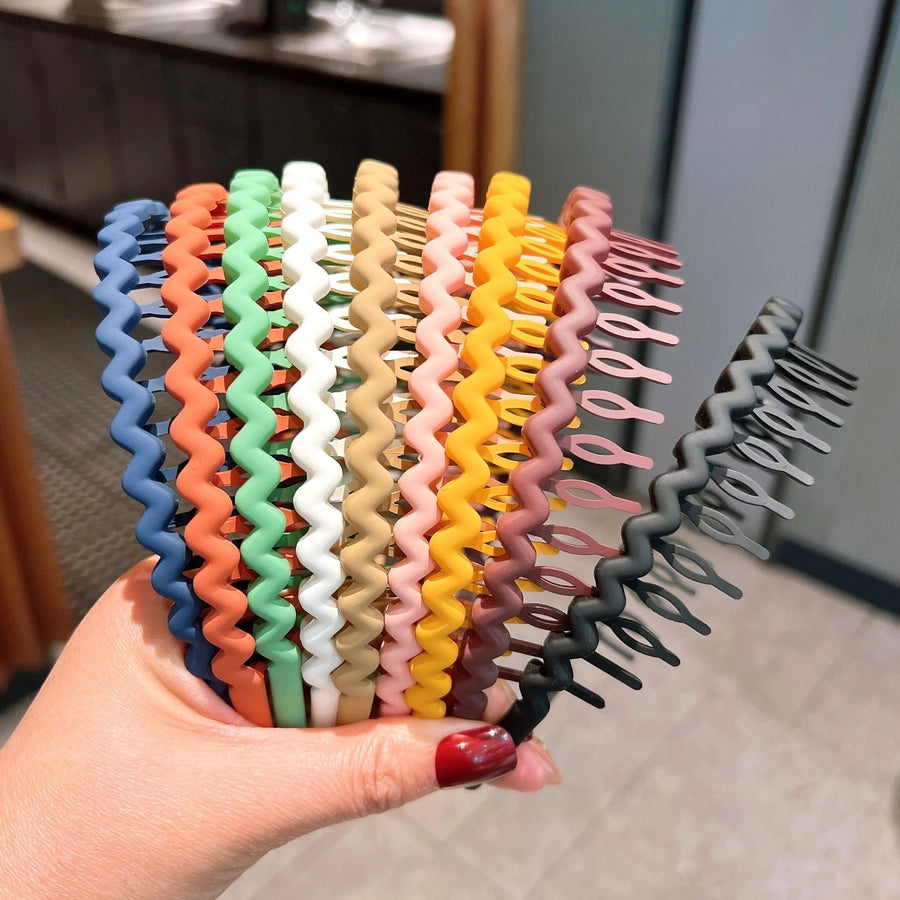 women's simple style waves plastic hair band