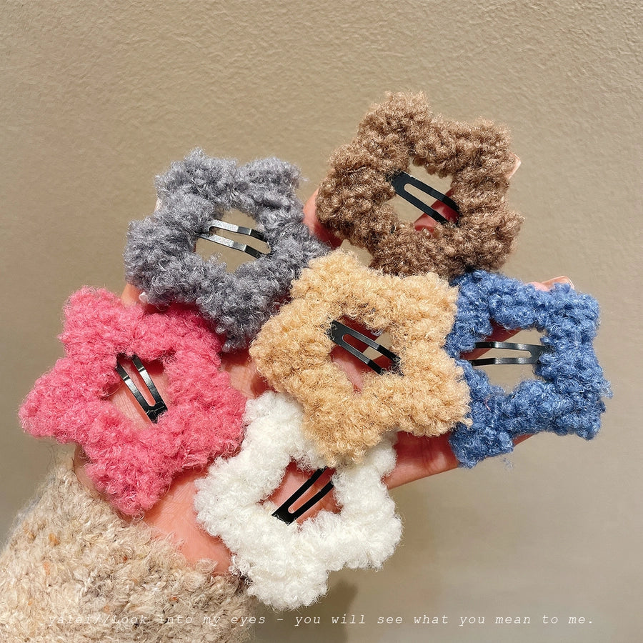 Women's Cute Star Cloth Star Hair Clip