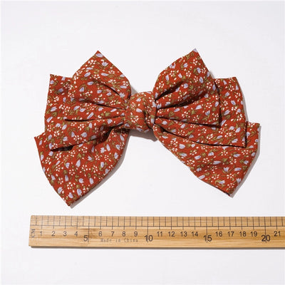simple style bow knot cloth floral hair clip 1 piece