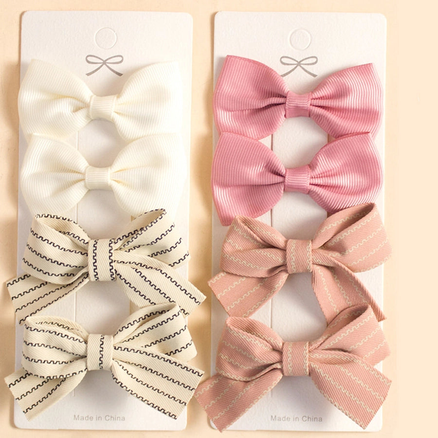 Women's Sweet Korean Style Bow Knot Cloth Hair Clip