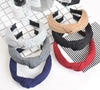 wide-brimmed fabric knit cross knotted headband nhof150088
