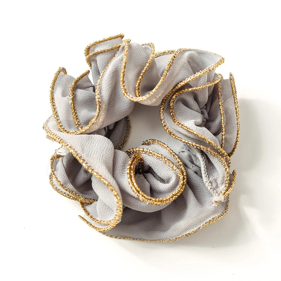 Women's Simple Style Solid Color Cloth Pearl Hair Tie