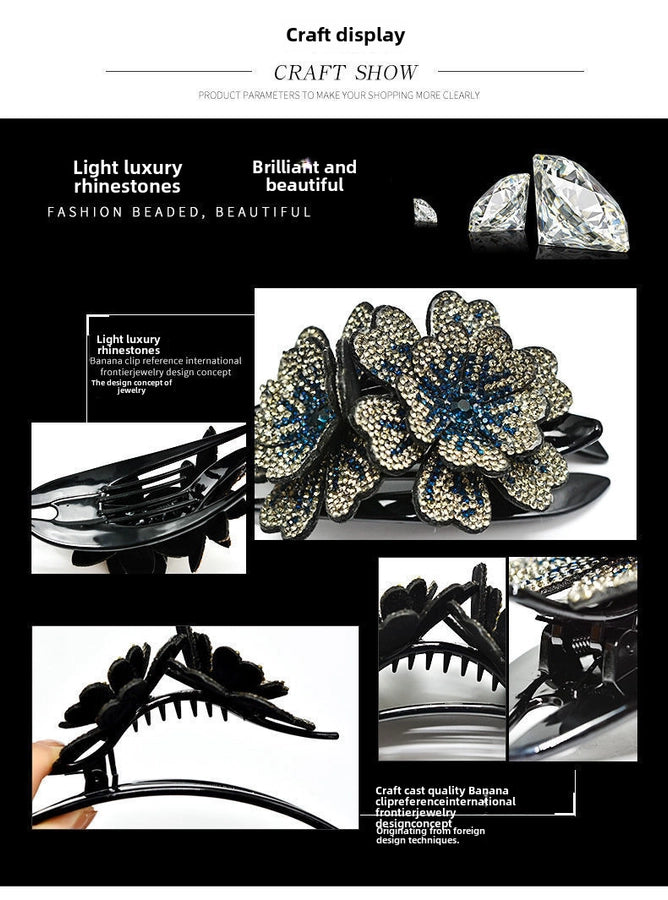 Korean Elegant Elegant Three-tooth Clip Hair Clip Mom Duckbill Clip Hair Fashion Headwear Big Grab Clip Back Head Hair Accessories