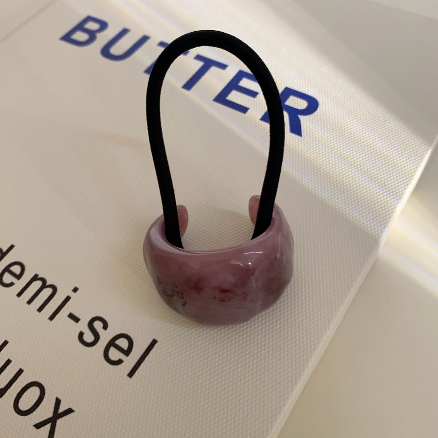 Women's Simple Style Solid Color Arylic Hair Tie