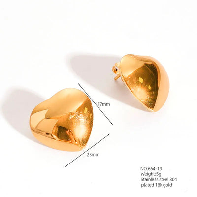 1 Pair Retro French Style Classic Style Geometric Flower 304 Stainless Steel Artificial Pearls 18K Gold Plated Imitation Gold  Ear Studs