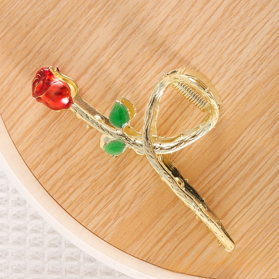 Metal Flower South Korea Cyber Celebrity Hairpin Hairpin Women's Large Back Head Grasp Hair Grasp Headwear Hair Shark Clip