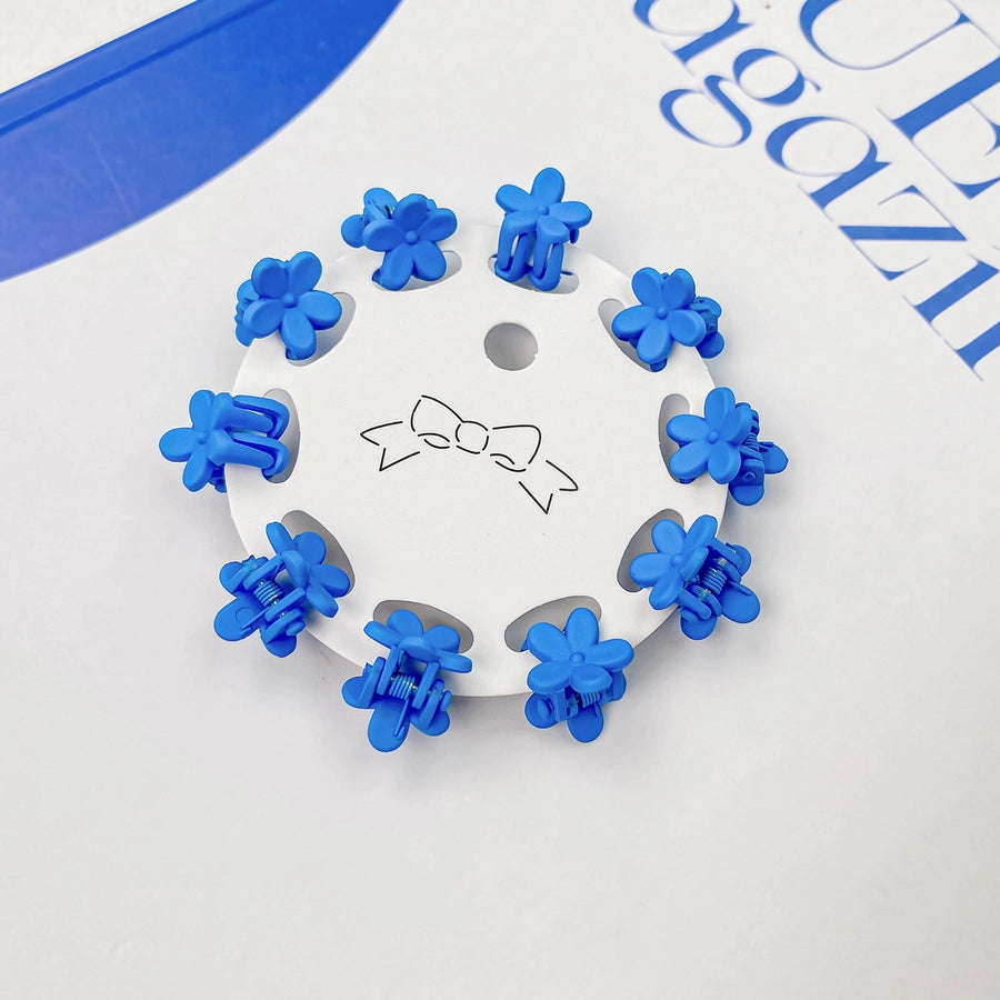 basic star flower plastic handmade hair claws