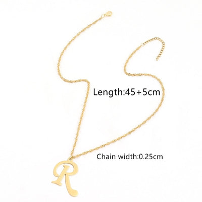 Jewelry Elegant Simple Style Classic Style Letter 201 Stainless Steel 304 Stainless Steel Pendant Necklace